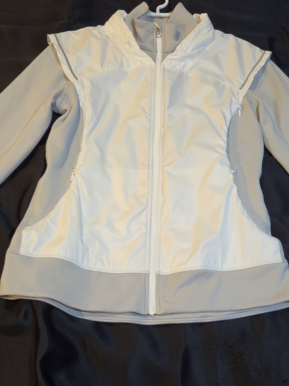 lululemon athletica Light Gray & White Utility Jacket